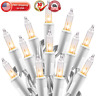 Christmas Lights Set 100 Count 25 Feet Incandescent Bulb Mini String