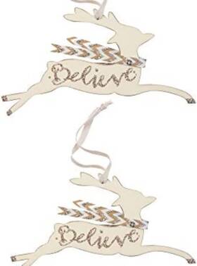 Christmas Market Ornaments 685645014652 Cottagecore Reindeer Farmhouse Deer Decor For Holiday De