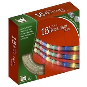 55131-88 Christmas Rope Light Set Multi-color 18-ft. 55131 88