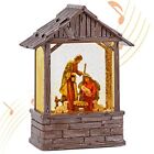 Christmas Snow Globe Usb Lined Battery Operated Lighted Glittering