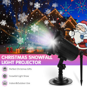 R2tfet369gbqz Christmas Snowflake Projector Light Led Laser Outdoor Lamp Xmas Gift Party Decor