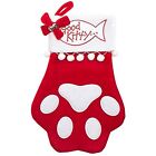 Christmas Stocking Cat Paw Good Kitty Large