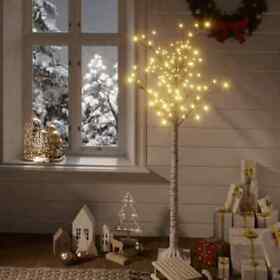 332954 Christmas Tree 156 Leds 4.9foot Warm White Willow Indoor Outdoor