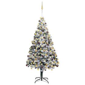 Christmas Tree Green 721288999191 Artificial White 70.9 Inch Pvc And Steel Plastic