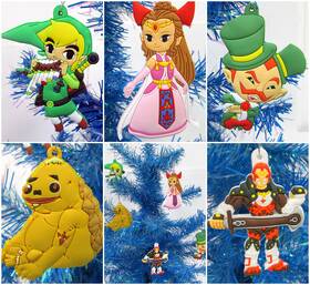 Christmas Tree Ornaments 610877376414 Legend Of Zelda Ornament Set Featuring Link And Friends