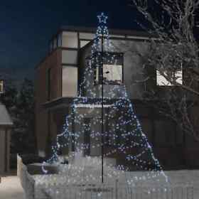 328629 Christmas Tree With Metal Post 500 Leds Blue 9.8foot