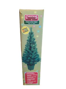 Christmas Trimmeries 045484711653 Tree Fiber Optic Multi Color Changing Decoration