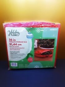 Christmas Wreath Storage Bag Holiday Living Fits 36 In Wreaths Tear-resistant