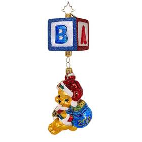Christopher Radko 713830068910 Bear Block Party Christmas Ornament