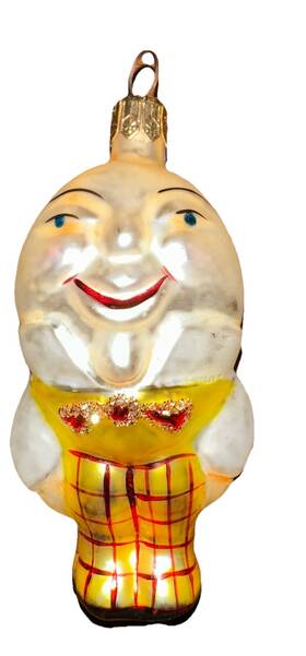 94-166 Christopher Radko Humpty Dumpty Christmas Ornament Egg Head Very Rare Htf Vtg