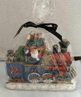 M8203 Christopher Radko All Welcome Santa Train Candle Holiday Christmas 8 Inch