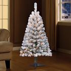 Tg40dy281c00 Ci54bdg52k Holiday Time Ft Artificial Christmas Tree Flocked Green Pine Stand