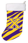 Cj1022-x-cs Carolines Treasures Tiger Stripe Purple Gold Initial Monogram 705332016520