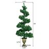 Cm23222us Costway Spiral Artificial Christmas Entrance Tree Lights Retro 697521213455