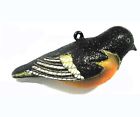 Cobane Baltimore Oriole Bird Hand Blown Glass Christmas Tree Ornament 874504002316