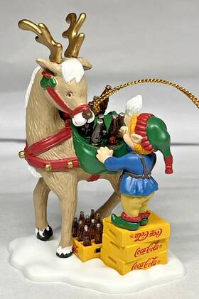 Coca Cola 715429131098 1994 Christmas Ornament Santa S Refreshment Elf Vintage Holiday Decor