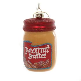 Go2667 Cody Foster 3.50in Peanut Butter Jar Glass Christmas Sandwich Cookies