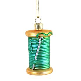 Go8914 Cody Foster Spool Of Thread Tree Ornament Christmas Sewing Needle Hobby