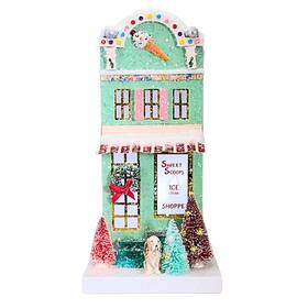 Hou394 Cody Foster 12.00in Ice Cream Shoppe Cardboard Sweet Christmas Dog