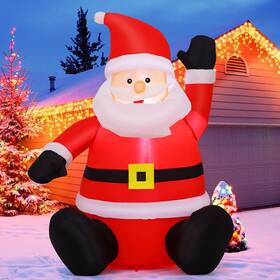 27271 Comin 4ft Christmas Inflatables Outdoor Decorations Blow Up Santa Claus Inflata