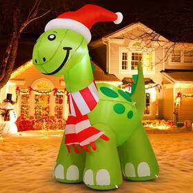 Comin 810055362851 6.2ft Christmas Inflatables Outdoor Decorations Blow Up Dinosaur Inflatable
