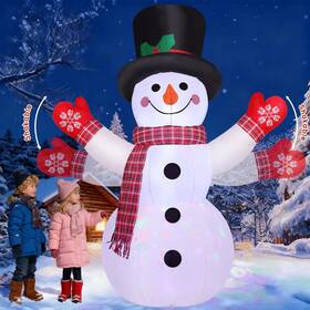 Comin Co-27595 8 Ft Christmas Inflatables Outdoor Decorations Inflatable Snowman Shaki
