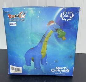 27247 Comin Inc Dinosaur 10 Ft Christmas Tree Inflatable Led Lights
