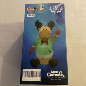 Comin Inc 313052375317 Christmas Reindeer Inflatable 4 Ft Outdoors Led Lights Inc. New