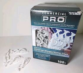 3723828 Commercialpro 90 Count Gemmy Commercial Pro Universal Shingle/gutter Christmas Light Clips