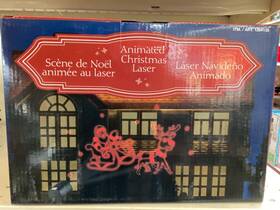 Cosco 086029500226 Animated Christmas Laser Light Santa And Rudolph Projector