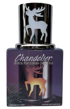 Costco 684509011479 Reindeer Holiday Christmas Tea Light Candle Holder Deer 5 Inch Tall