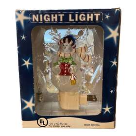 Costco 805780321853 Snowman And Snow Flake Night Light Christmas Holiday Decoration