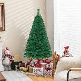 Cm19721 Costway 5ft Artificial Pvc Christmas Tree With Stand Holiday Season Indoor Outdoor Green