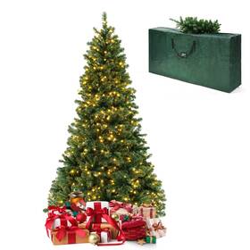 Us-2cm22155 Costway Cm24569us 7 Ft Pre-lit Artificial Christmas Tree With Storage Bag 700 Warm White Led Lights