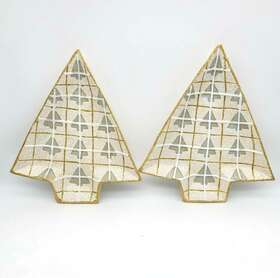 D8519 Coynes & Comp. Ceramic Christmas Tree D Cor Dishes/trays And Co. Vintage 2000