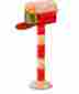 Cr-3016 Tinsel Mailbox New Red Christmas Decor Green Sisal Giftbox 48 Inches 70 Clear Outdoo 729083341649