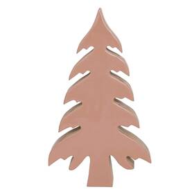 Creative Co-op 191009469995 Enameled Mango Wood Christmas Tree Blush