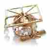 Ct0222 Matashi Back To School 24k Gold Plated Crystal Studded Graduation Cap Ornament W Diplom 610370117767