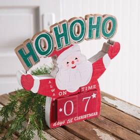 440343 Ctw Home Collection Santa Christmas Countdown Blocks