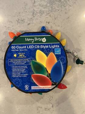 C9-style Cvs Pharmacy Products 050428865033 Merry Brite 60 Count Led Lights Christmas String Tested