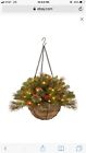Cw7-300-20h-b1 National Tree Company Crestwood Spruce Hanging Basket With 0729083869129