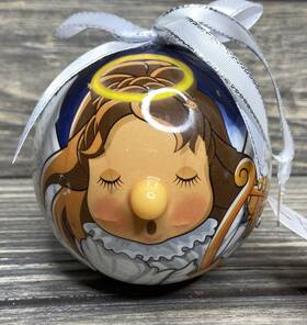 Cj100g D&d 719875610442 Vtg Christmas Ornament Singing Angel Twinkling Treasures 3d Blinking 3 Inch