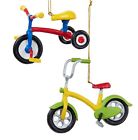 D2339 Kurt Adler Bicycle And Tricycle Toys Christmas Holiday 086131318856