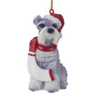 D2480sc Kurt Adler Schnauzer Hat Scarf Ornament 086131333941