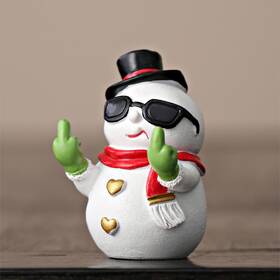 Bj-sd02 Daisylily Funny Santa Snowman Statue Figurine Christmas Decor Naughty Xmas New Years