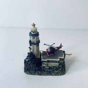 Hal123 Danbury Mint Alcatraz Island Lighthouse Christmas Ornament San Francisco Bay Ca