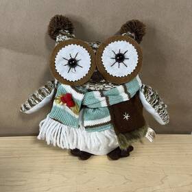 Dandee 047475670338 Dan Dee Collectors Choice Owl 10 Inch Plush Stuffed Animal Christmas Holiday Knit