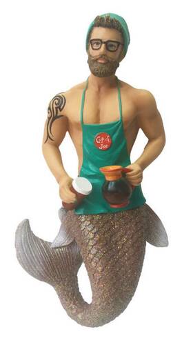 55-55077 December Diamonds Java Joe Merman Christmas Holiday Ornament