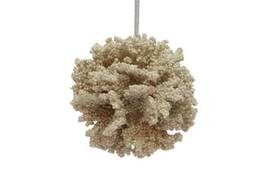 79-80616 December Diamonds Naturally Golden Ocean Coral Ball Christmas Holiday Ornament