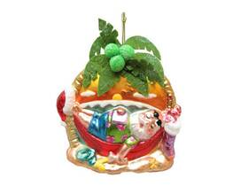 79-80804 December Diamonds Santa In Hammock Christmas Holiday Ornament